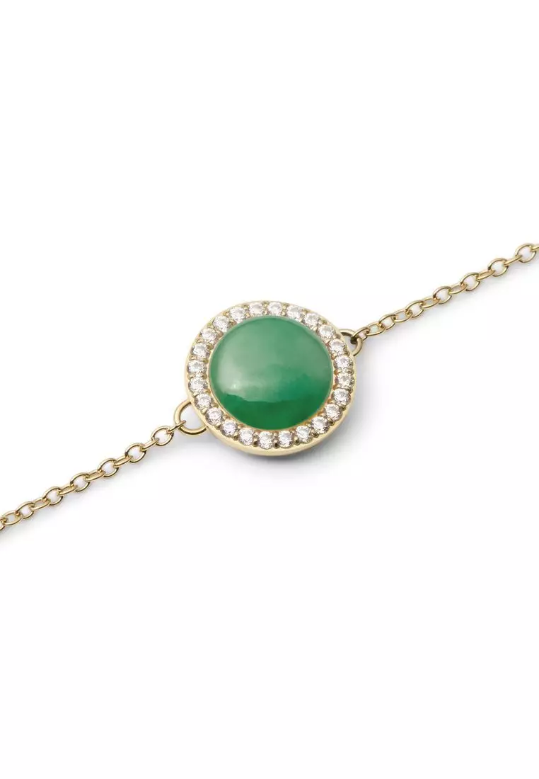 Audrey Bracelet Jade Gold - Unisex Bracelet for women and men stainless steel Bracelet DW Official Authentic Original gelang tangan perempuan lelaki DW