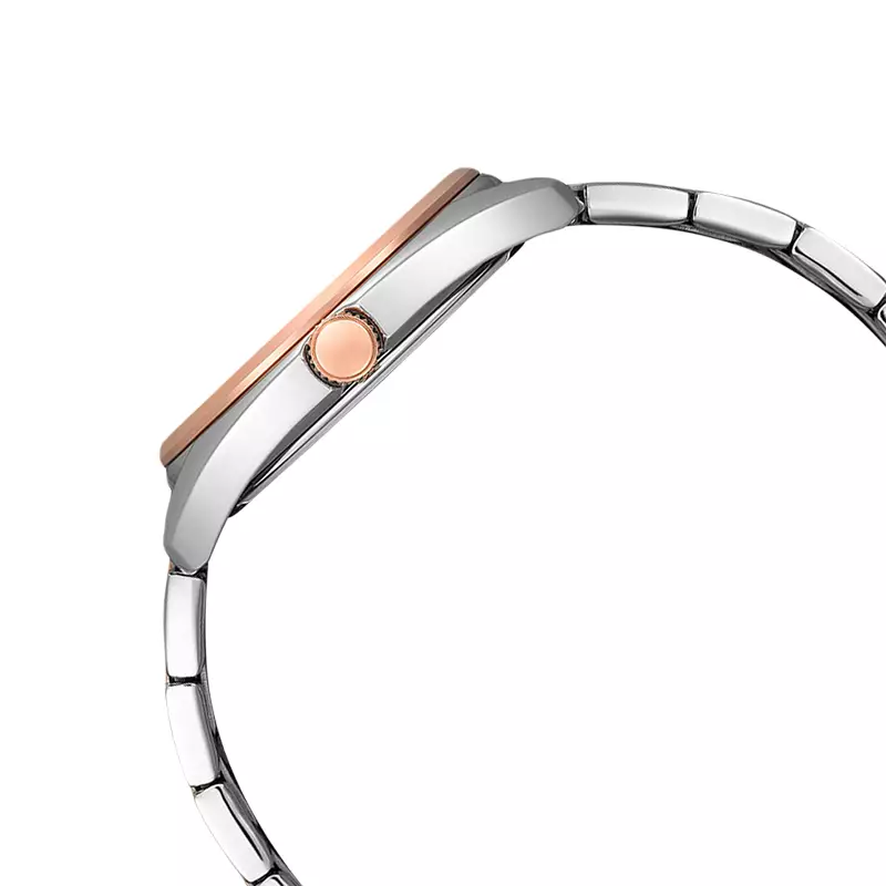 Jam Tangan Pria Citizen BI5104-57L Men Blue Dial Dual Tone Stainless Steel Strap