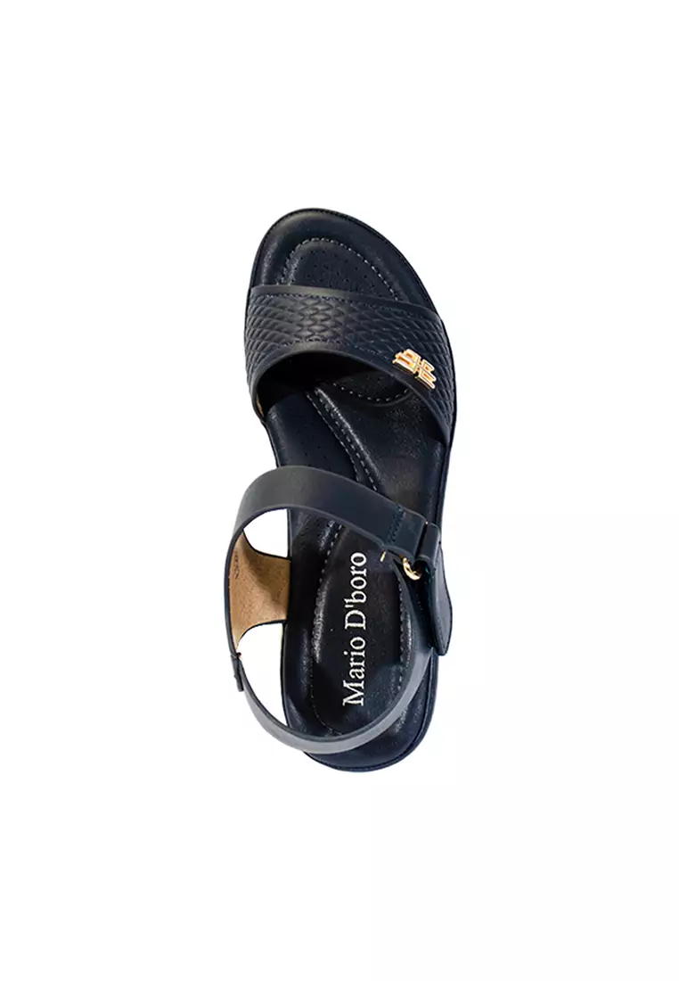 Women's Flats Sandals LX 26899 Navy Blue C52