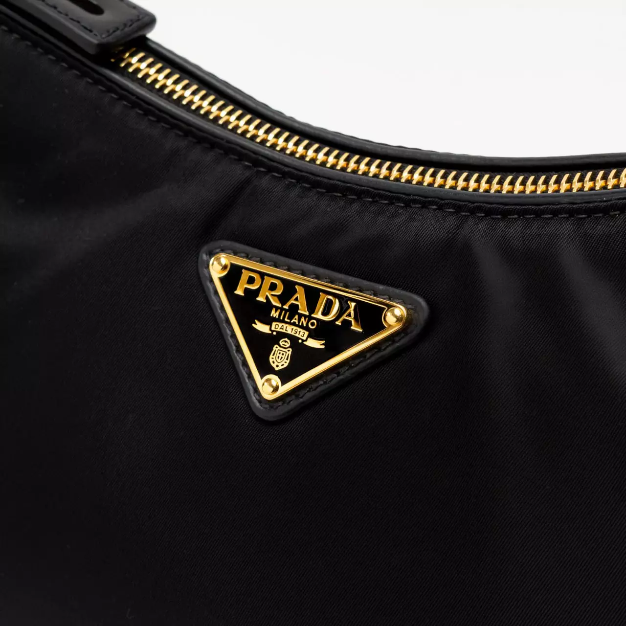 Aimée Large Re-Nylon and Leather Shoulder Bag