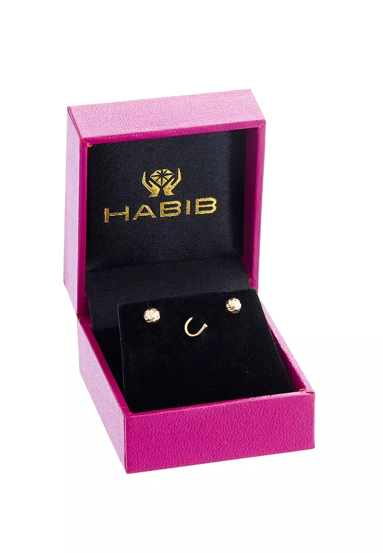 HABIB 375/9K Yellow Gold Earrings (Tatinia) BSC4-DCBE0004MM-V-3