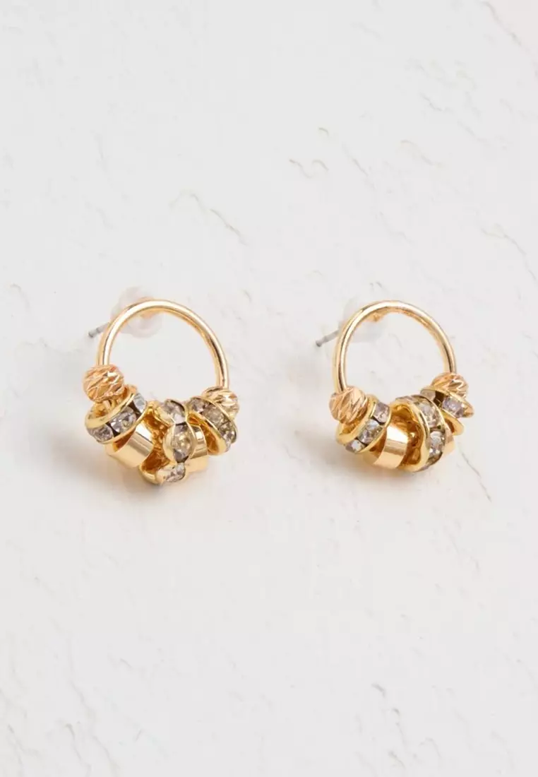 Gold magnetic earrings cheap