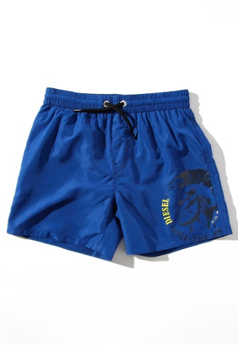 Diesel blue Polyester swim shorts with logo F190EKAF129176GS_1