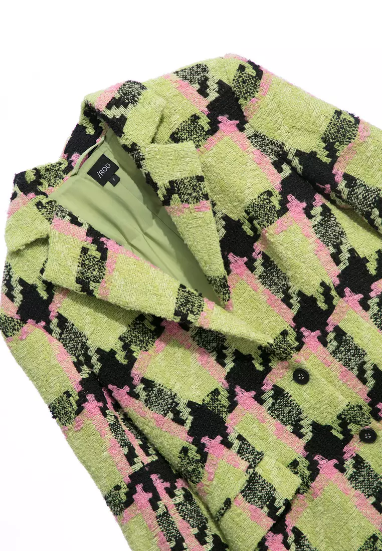 Houndstooth Tweed Blazer