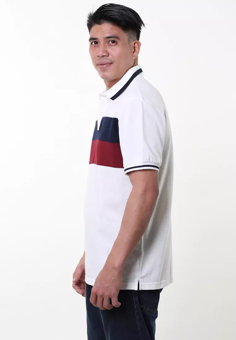 Scotty Pique Striped Polo Shirt