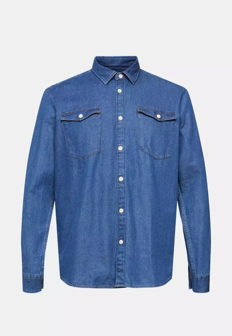 Buy ESPRIT ESPRIT Denim shirt Online ZALORA Malaysia
