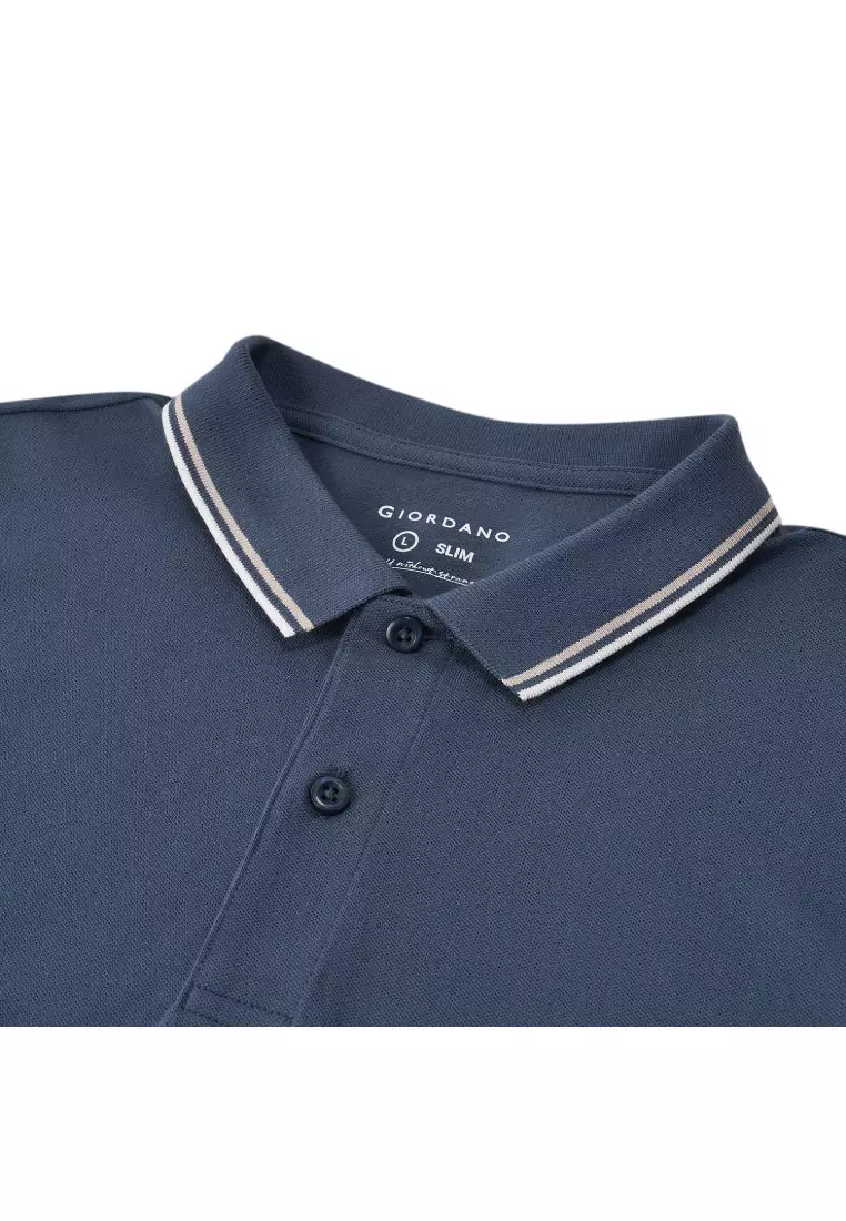 Men's Cotton Lycra Short Sleeve Slim Polo 01015018