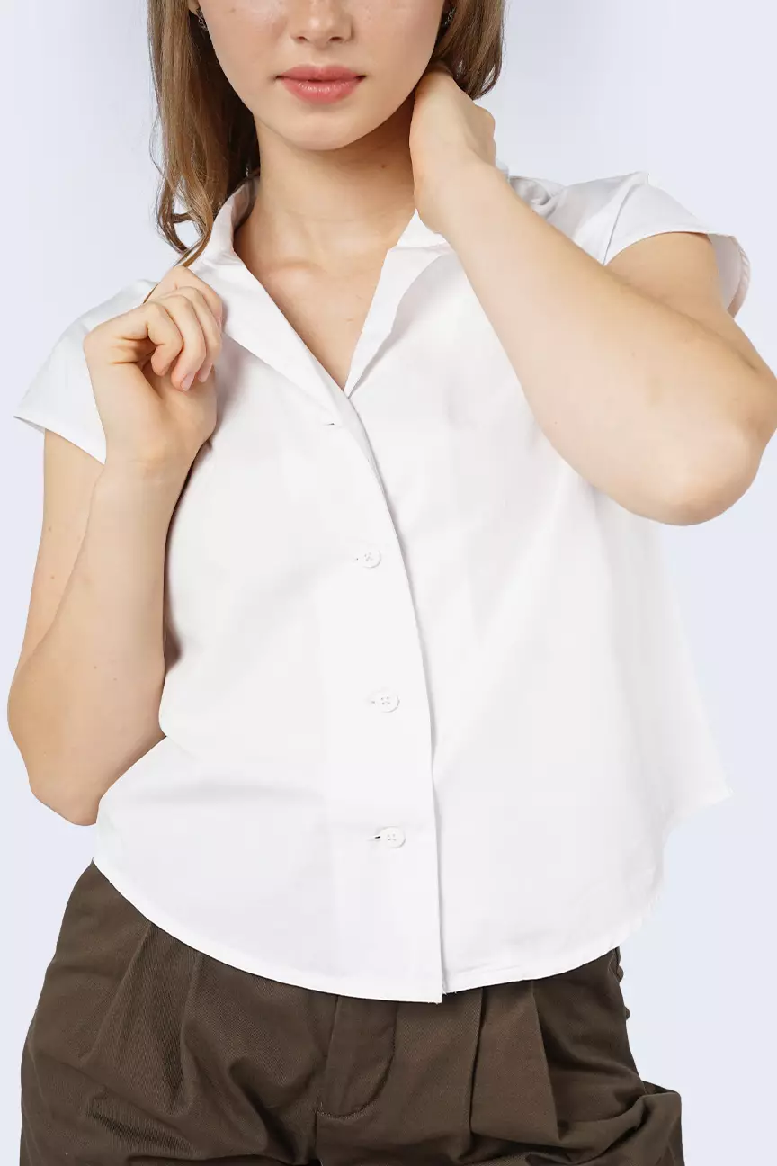 Kemeja Wanita Leony Offwhite