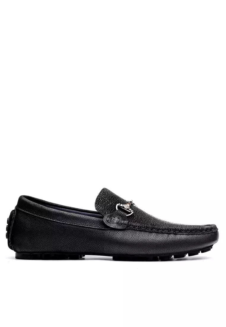 Embossed Cowhide Loafers & Boat Shoes YY9705