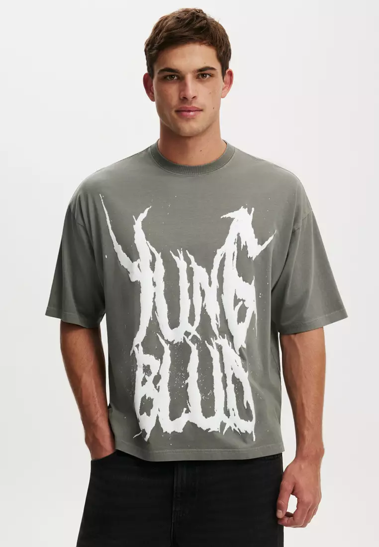 Cropped Fit Music T-Shirt