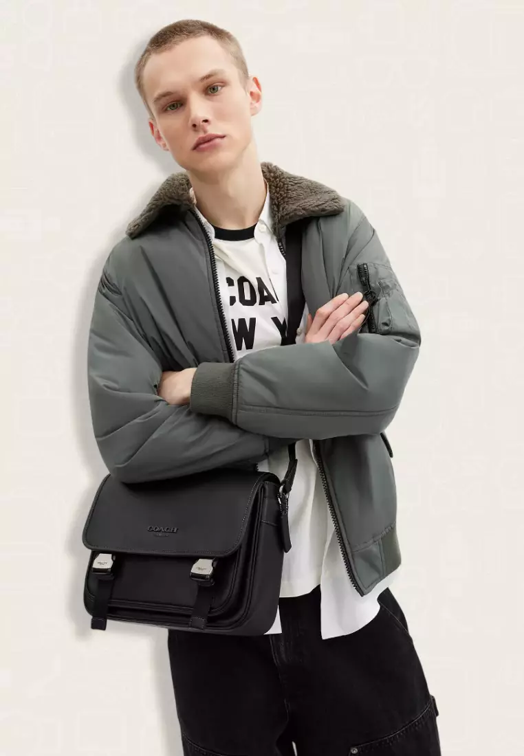 Coach Racer Messenger Bag Black