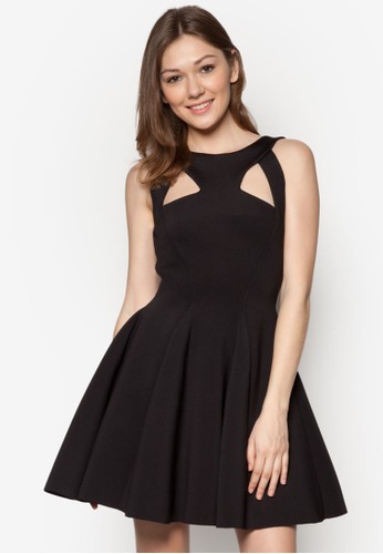 鏤空傘zalora時尚購物網的koumi koumi擺連身裙, 服飾, 洋裝