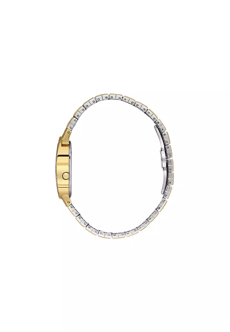 Women Analog Gold Stainless Steel Vintage Teardrop Watch DK.1.14331-5