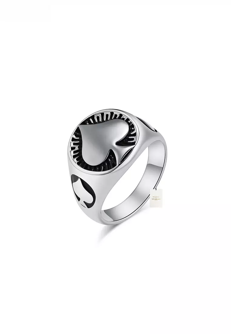 Mens ace of outlet spades ring