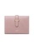 Crudo Leather Craft 粉紅色 Dolce Vita 中型皮革錢夾 - 十字紋粉紅 2B839AC7B2CC8AGS_1