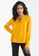 Vero Moda yellow Fiona Long Sleeves Top 6D2B9AAF41BF88GS_1