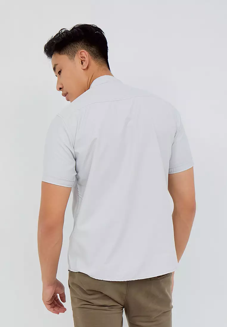 Carvil Baju Koko Pria Aydin Grey