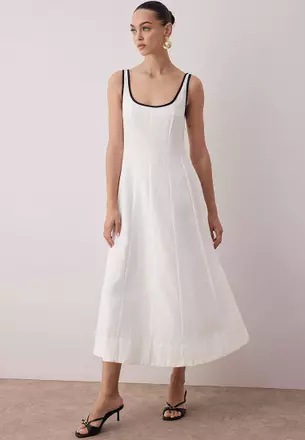 linen dress singapore Black Wrap | Midi Linen Dress Ethically made in HK. Which one best describes that