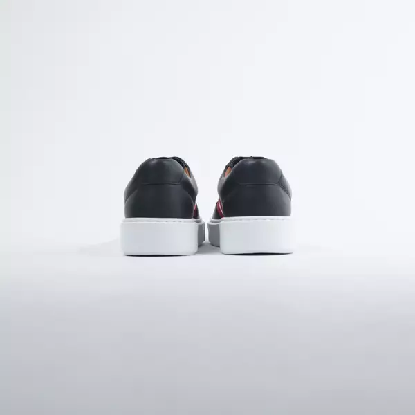 Sepatu BALLY CASSYAN B BLUE STRIPE RED WHITE BLACK SNEAKER 100% ORIGINAL