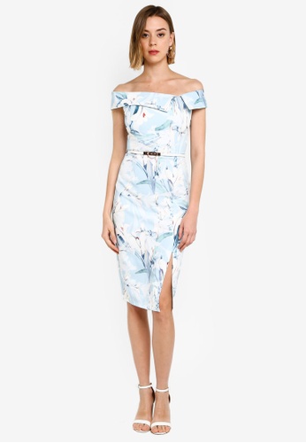 Buy Paper Dolls Printed Bodycon Dress Online Zalora Malaysia