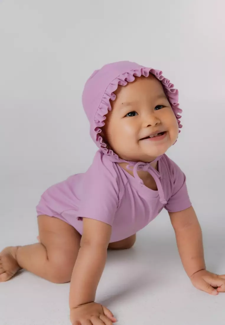 Soleil Baby Onesie Diving Leotard - Orchid