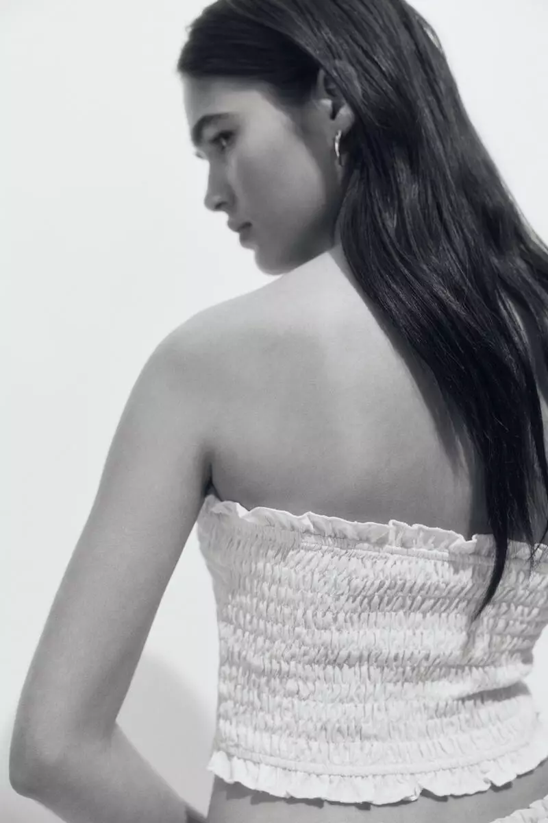 Smocked beach tube top