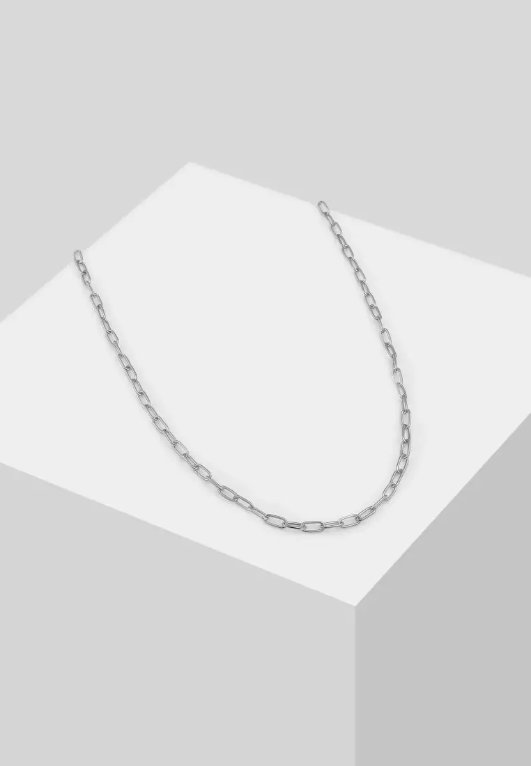 EXCLUSIVE Kalung Perhiasan Perak 925 Pria Link Chain