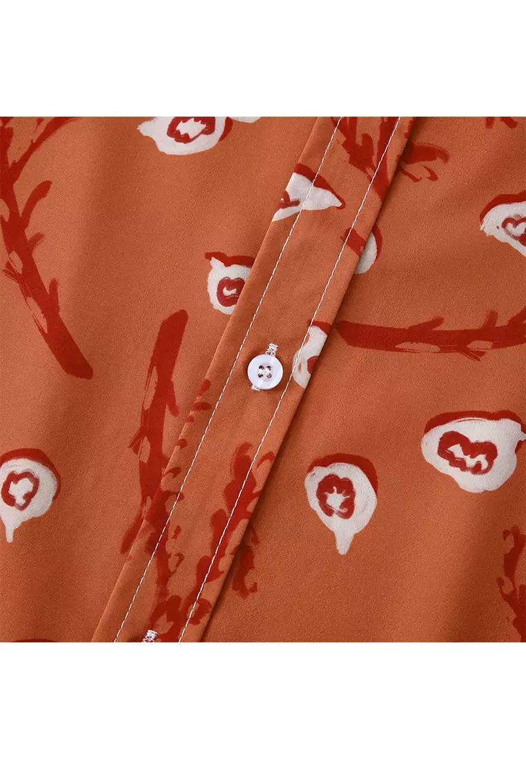 Hawaiian Print Short-Sleeved Shirt YL-C261