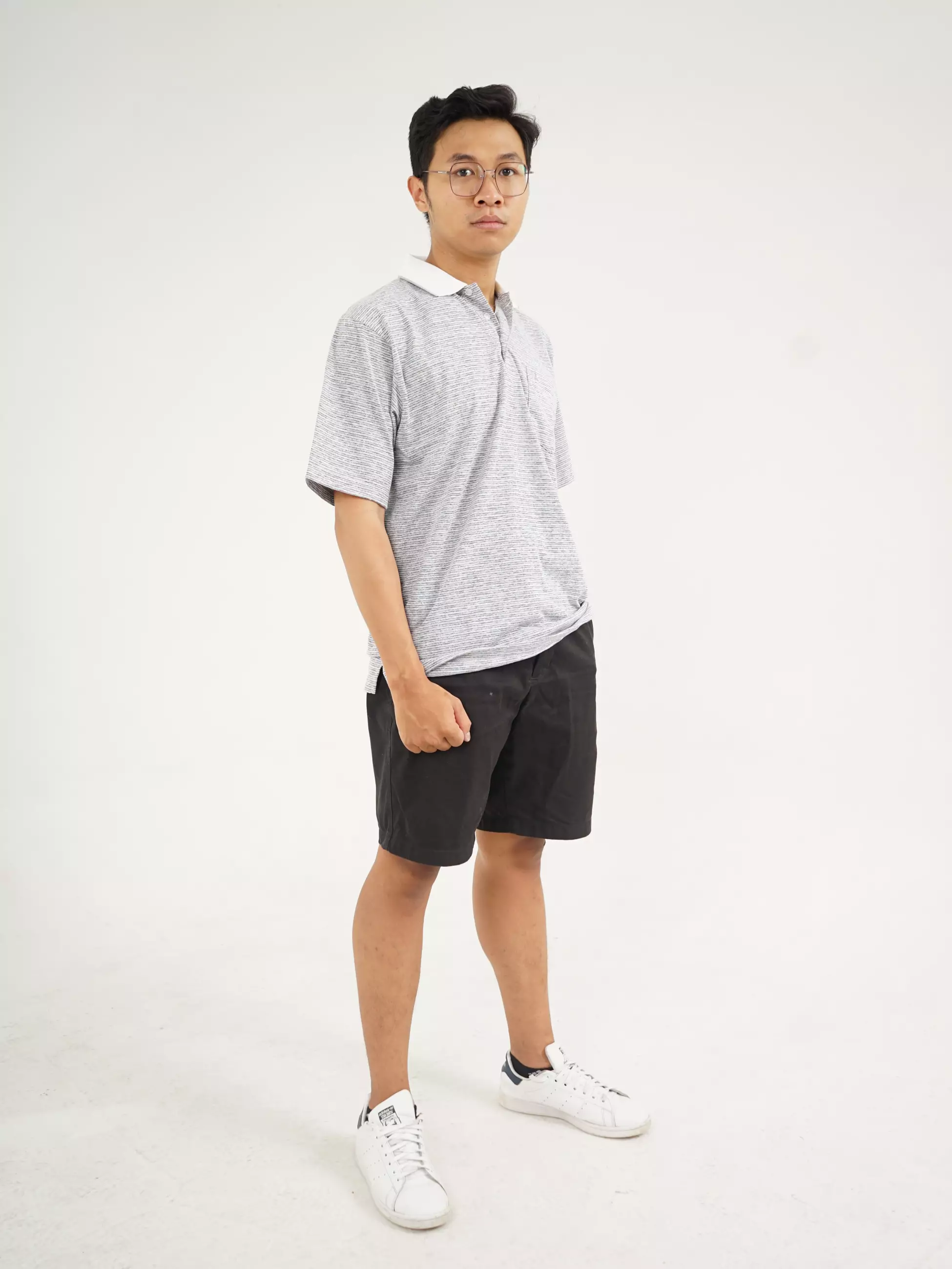 Andre Michel Polo Shirt Lengan Pendek Putih 3411