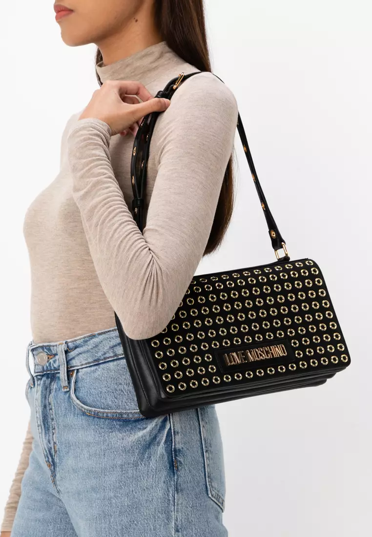 信頼も厚い Buy (nt Eyelets with Bag Shoulder Up Glam Moschino Love アロマグッズ