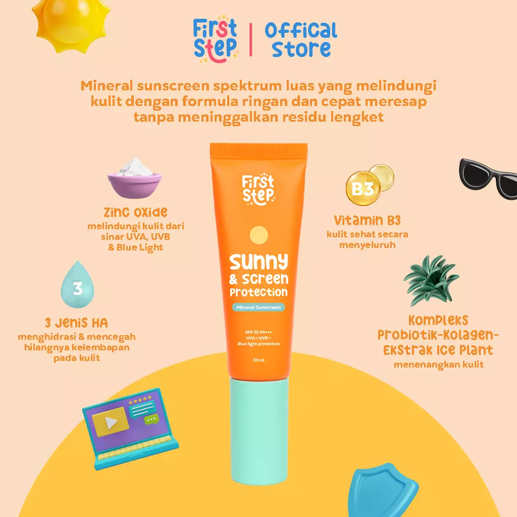 First Step Sunny & Sreen Protection 30 ml SPF 50