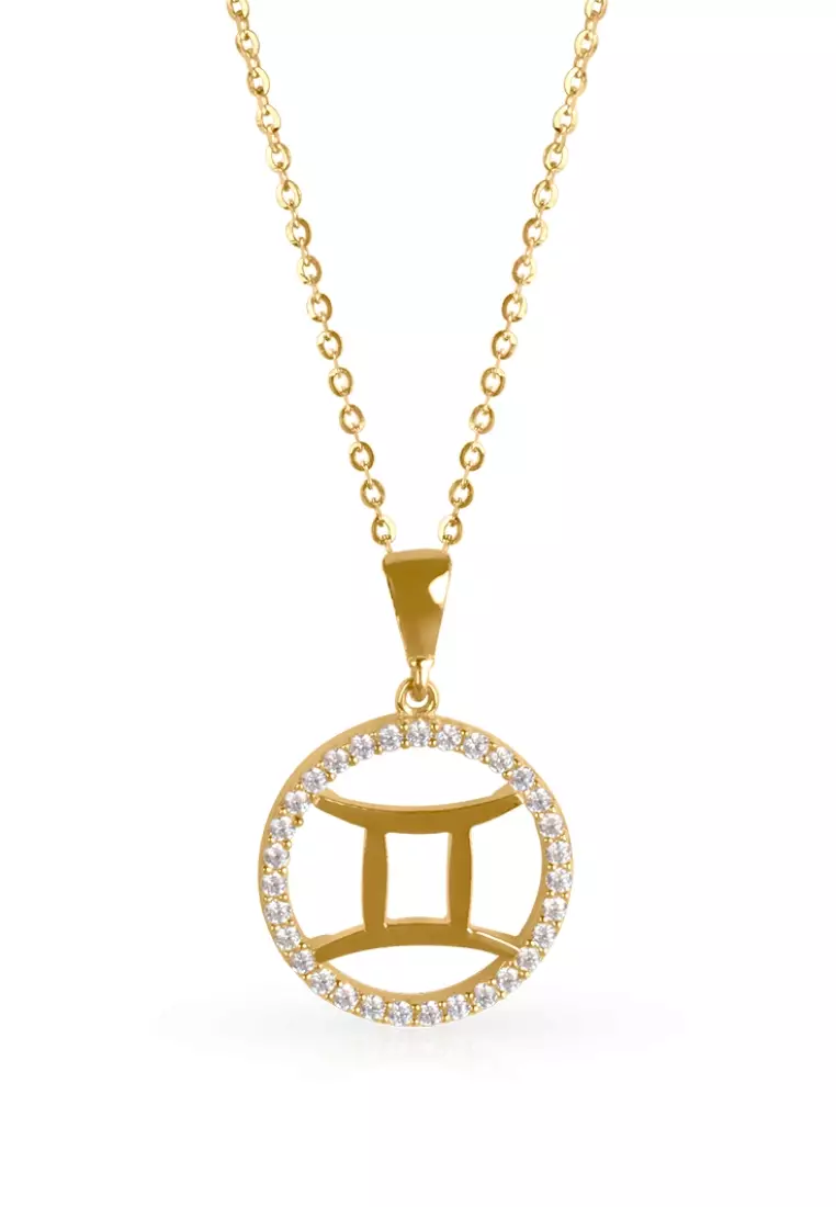 Gemini Pendant 14k Gold