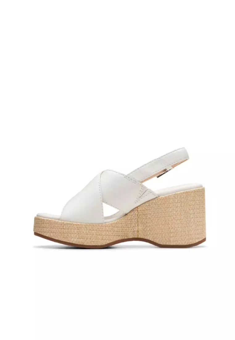 White leather wedge new arrivals shoes