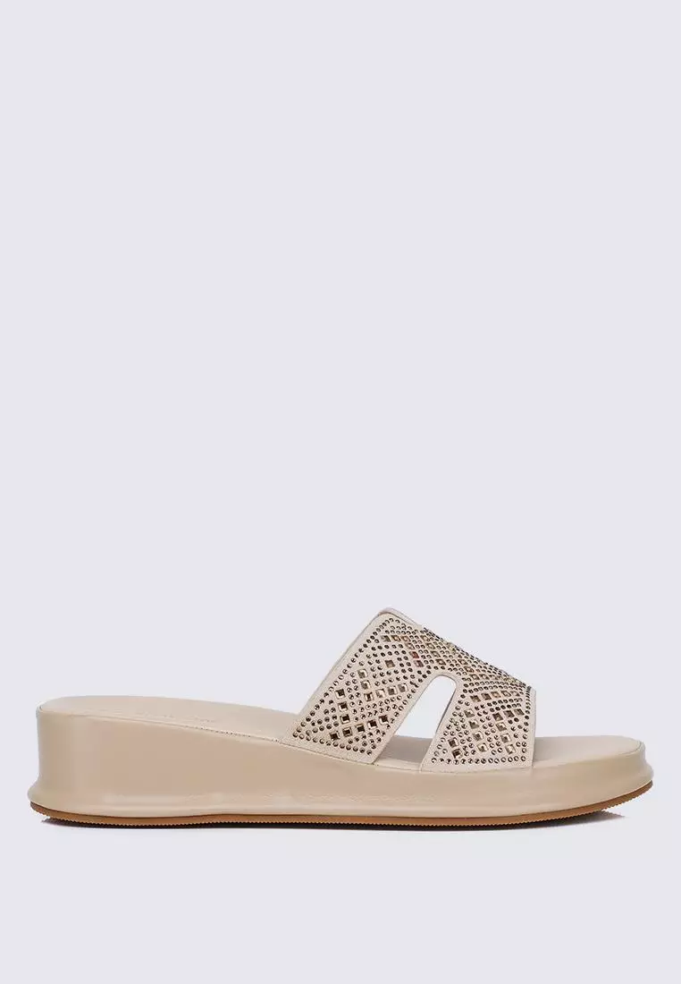 Discount on My Ballerine  shoes - SKU: My Ballerine Gentle Feet Comfy Wedges In Nude