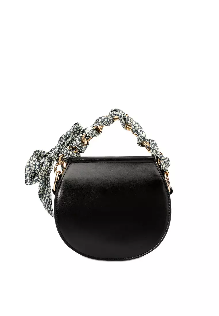 Women's Chain Shoulder Bag / Sling Bag / Crossbody Bag - Black