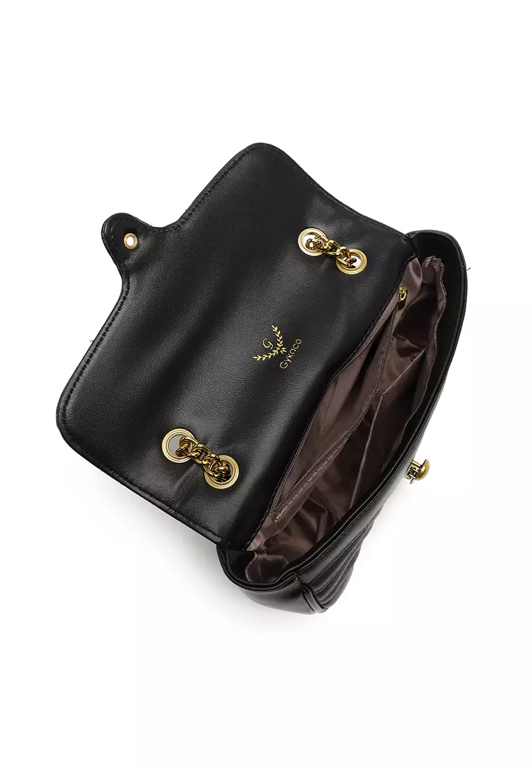 GYKACO CILLA Black - Tas Selempang Wanita - Fashion Sling bag (Import)