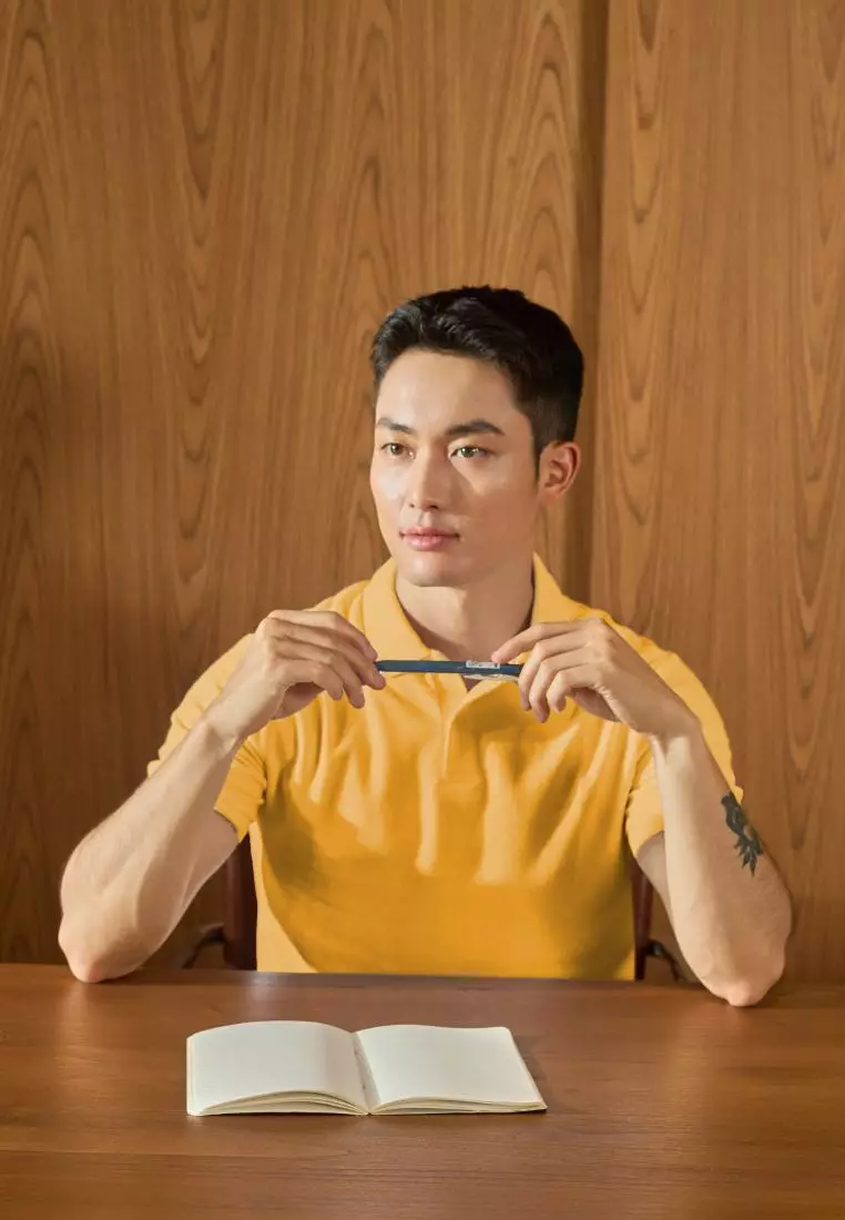 Kale Park Yellow/ Kaos Polo Pria Lengan Pendek Kerah / Polo Shirt Slim Fit