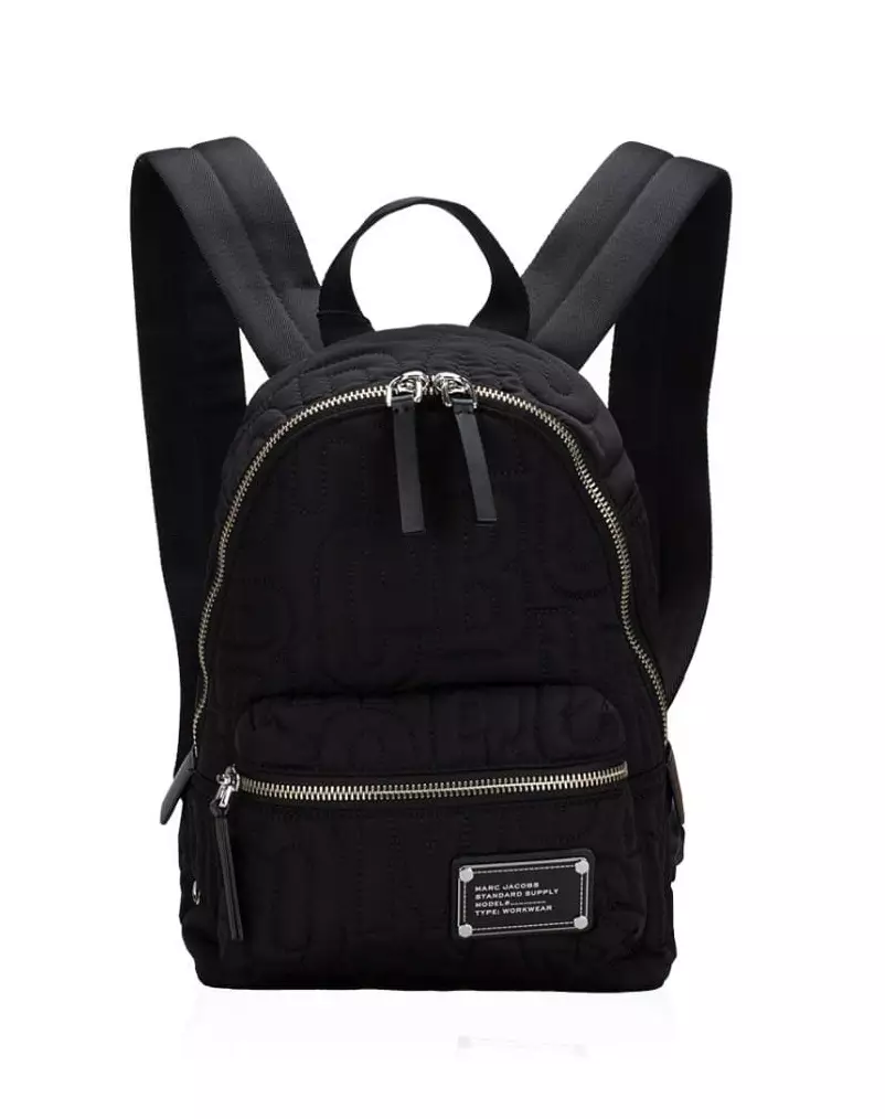 Marc Jacobs 4S4HBP002H02 Nylon Quilted Mini Backpack Black