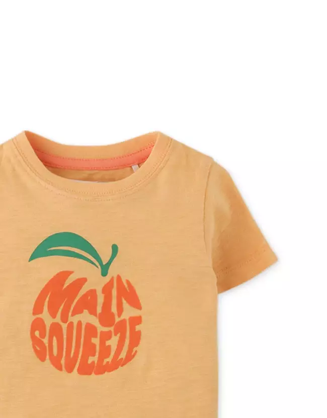 Gingersnaps Baby Amalfi Crush T-Shirt Orange - Kaos Bayi Laki-laki (Orange)