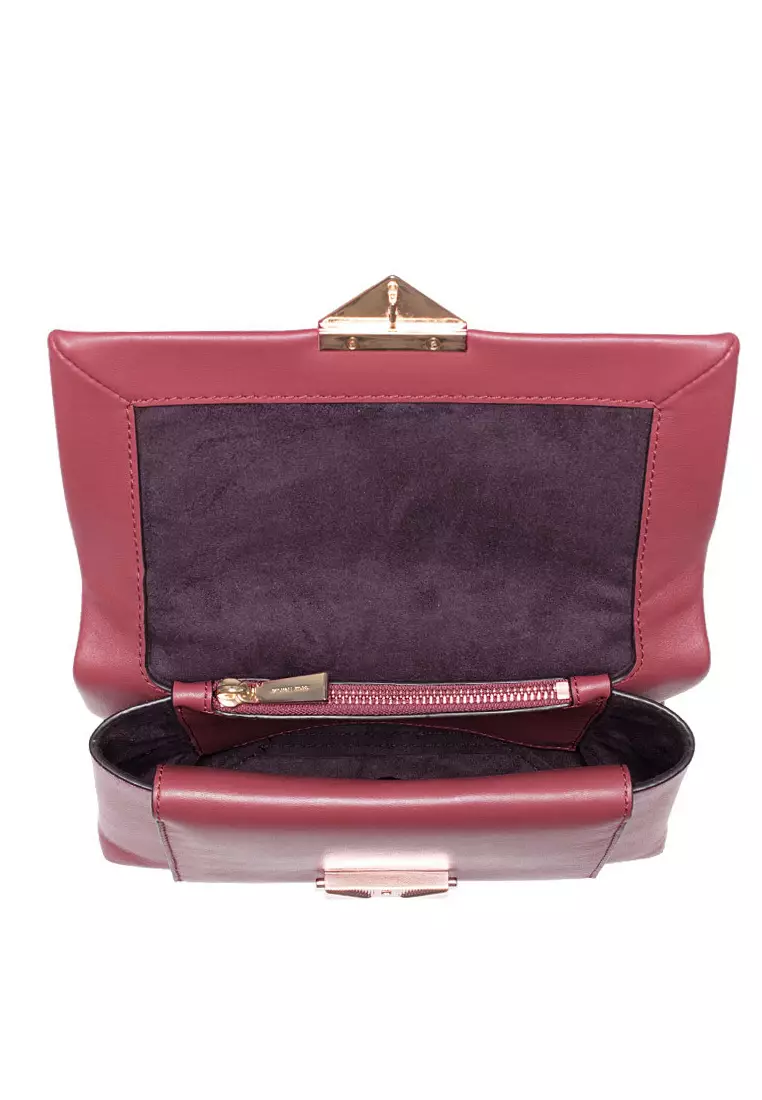 Buy Michael Kors Cece Medium Leather Shoulder Bag Brandy 2025