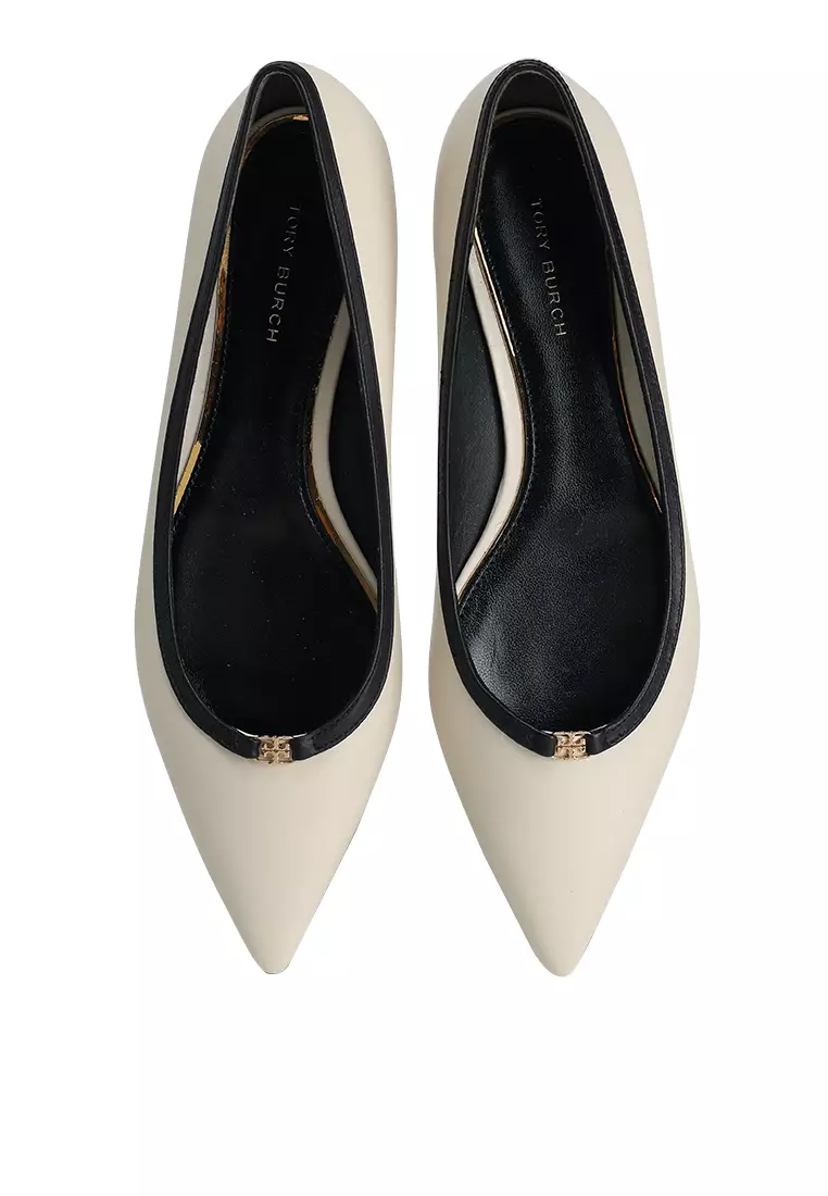 Double T Buckle Pointed-Toe Flats (nt)