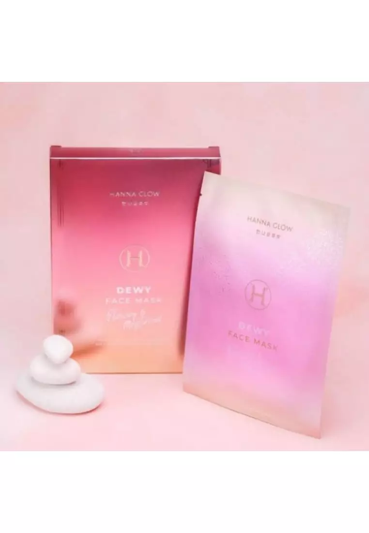 Hanna Glow Dewy Face Mask 1 Box Isi 5 Sheets