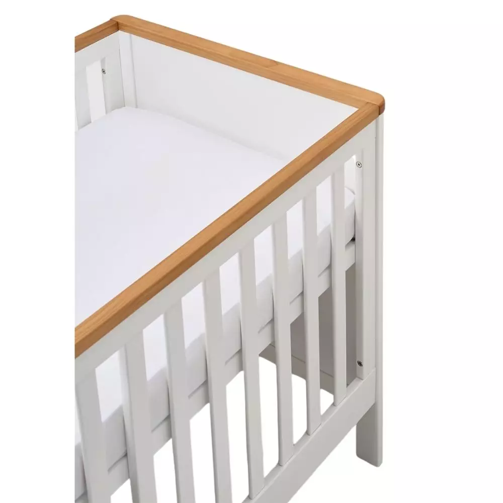 Mothercare Lulworth Cot Bed White/Pine - Tempat Tidur Bayi
