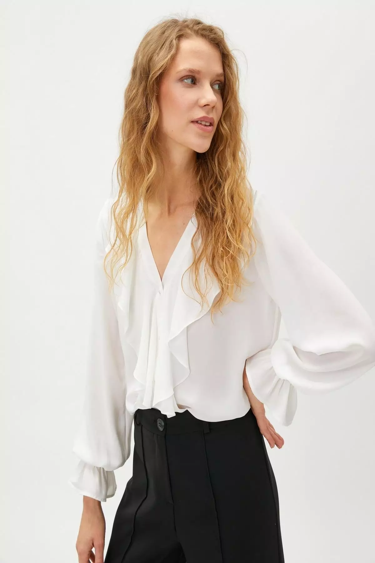 Buy KOTON Off White Blouse 2024 Online ZALORA Singapore