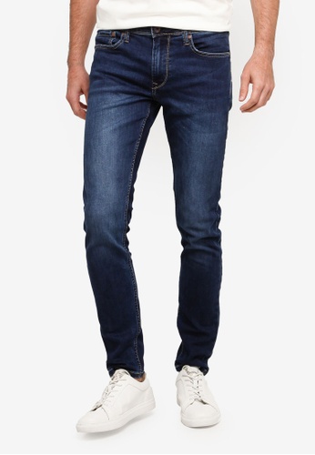 Buy Pepe Jeans Finsbury Skinny Fit Low Waist Jeans Online Zalora Singapore