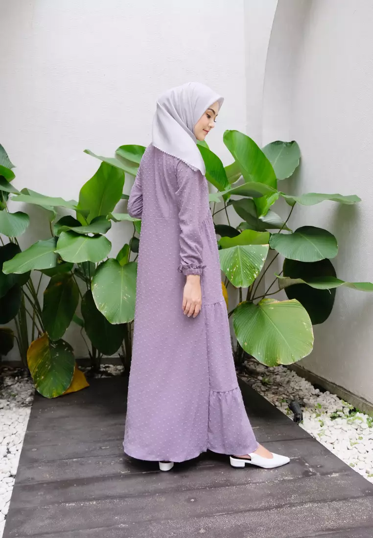 Zelena - Elena Dress | Gamis Muslimah Wanita - Purple