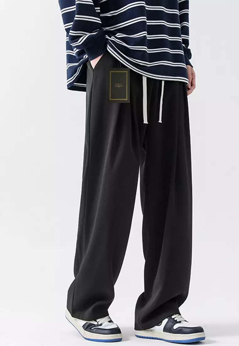 Drawstring Waist Wide-legged Pants LK-DPK2661