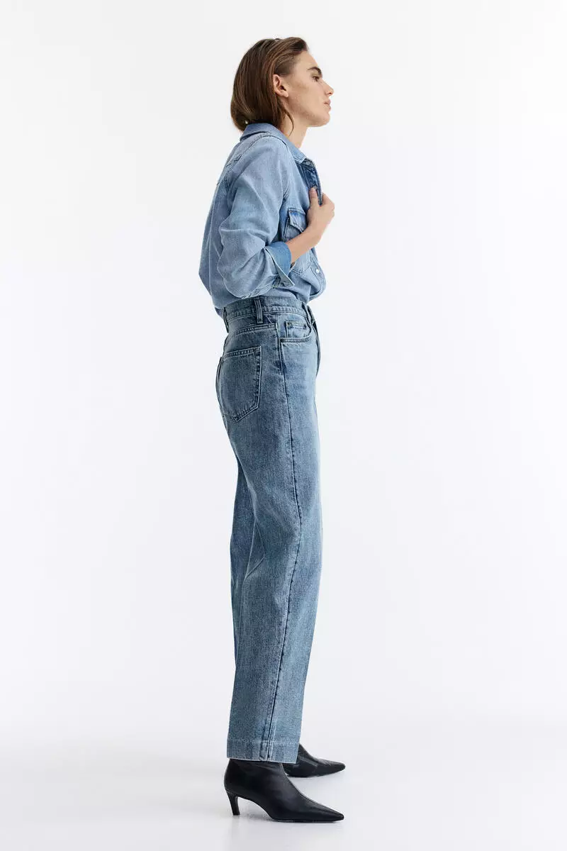 Barrel High Ankle Jeans