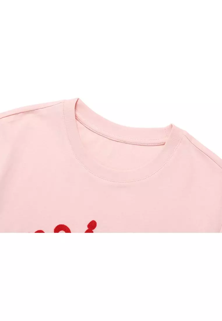 Maison De Rola Embroidery T-Shirt Pink