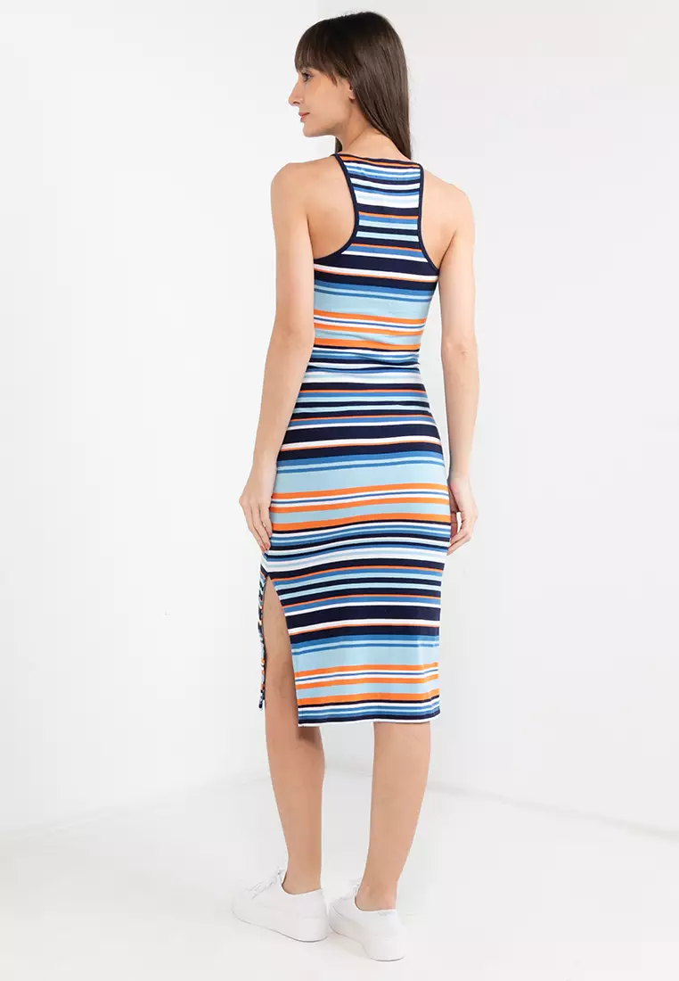 Superdry stripe outlet midi dress